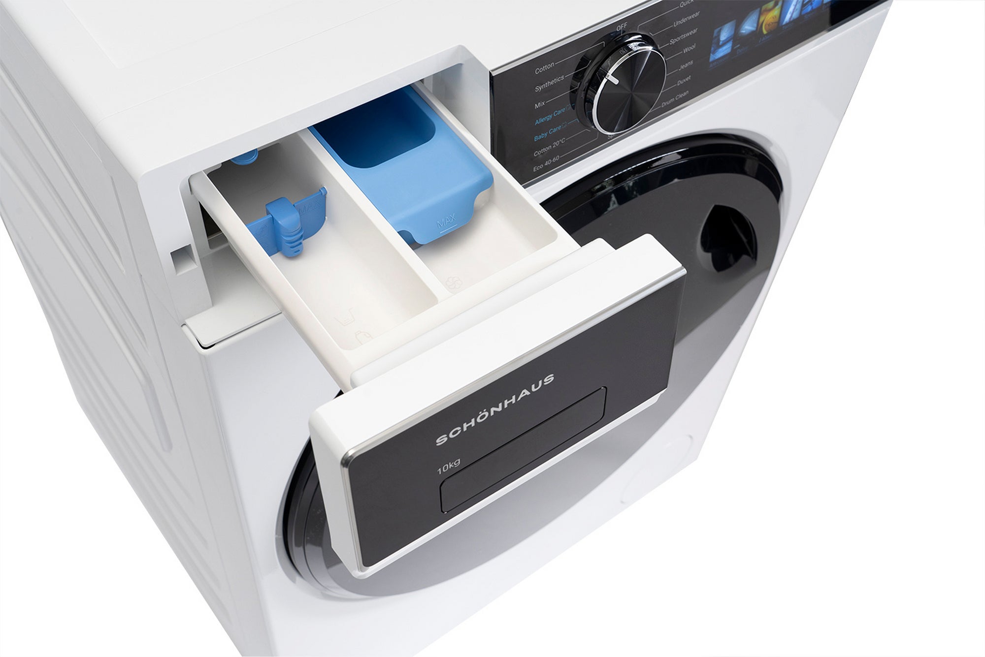 Schonhaus WMSF011014AW 10kg 1400 Spin Washing Machine - White - Image 3