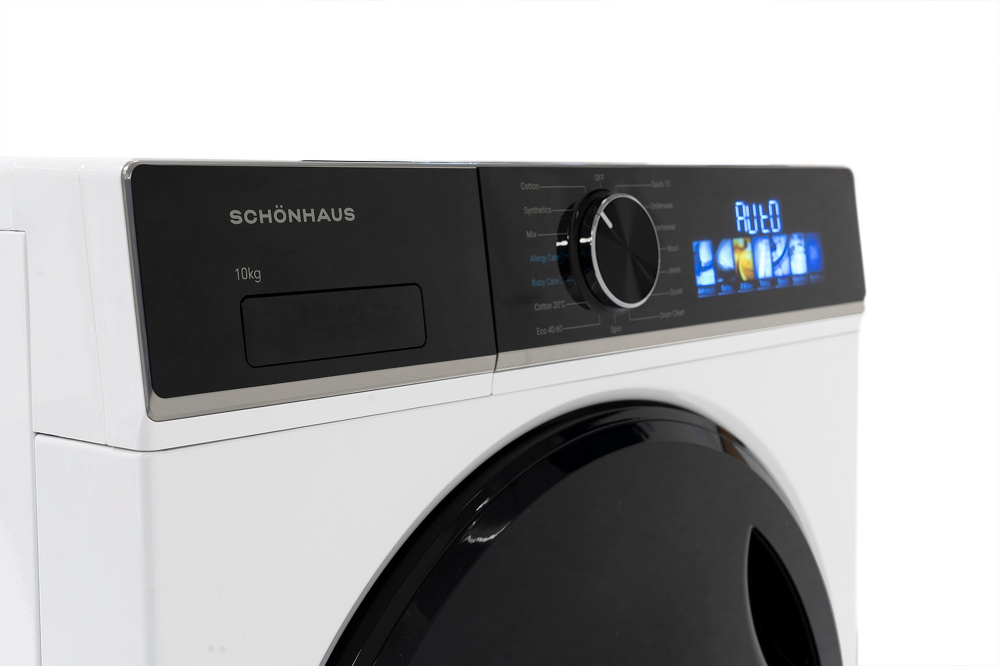 Schonhaus WMSF011014AW 10kg 1400 Spin Washing Machine - White - Image 4