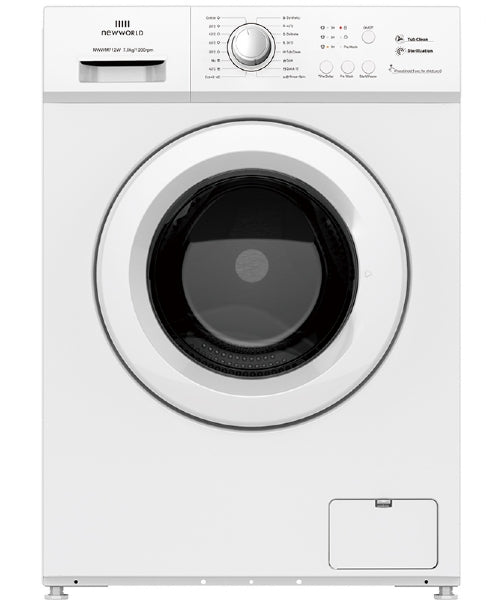 New World NWWM812W 8KG 1200RPM Washing Machine - White